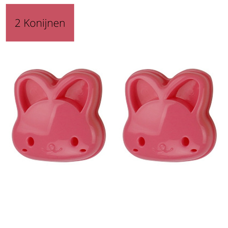 Set leuke sandwich uitsteekvormpjes; perfect om gezonde maaltijden aantrekkelijk te maken.