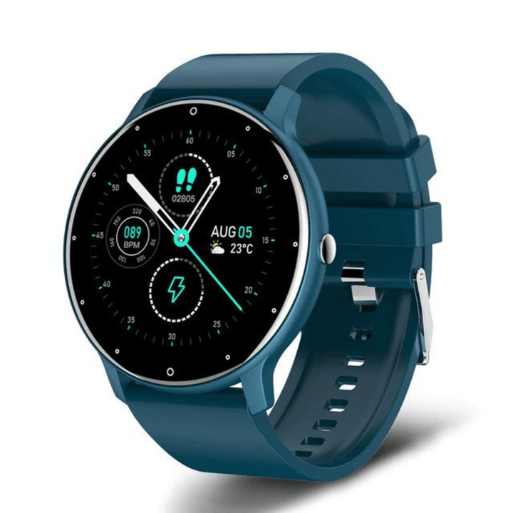 Stijlvolle UltraFit S9 smartwatch voor sport en fitness. Monitor activiteit, hartslag en ontvang meldingen via Bluetooth.