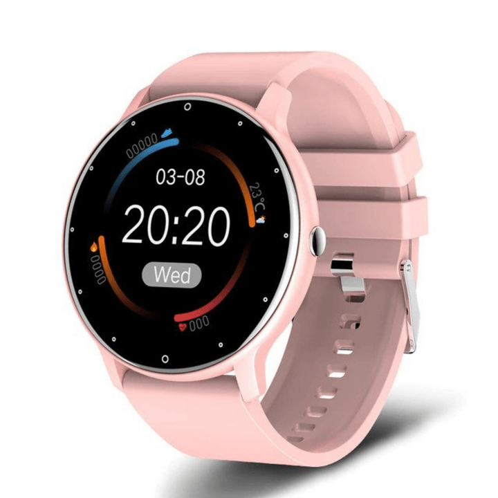 Moderne UltraFit S9 smartwatch. Waterbestendig horloge met gezondheidstracker, meldingen en bluetooth connectiviteit.