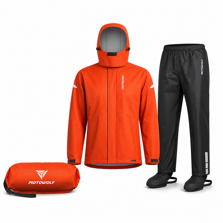 Unisex lichtgewicht waterdicht outdoor regenpak. Ideaal voor wandelen en kamperen.