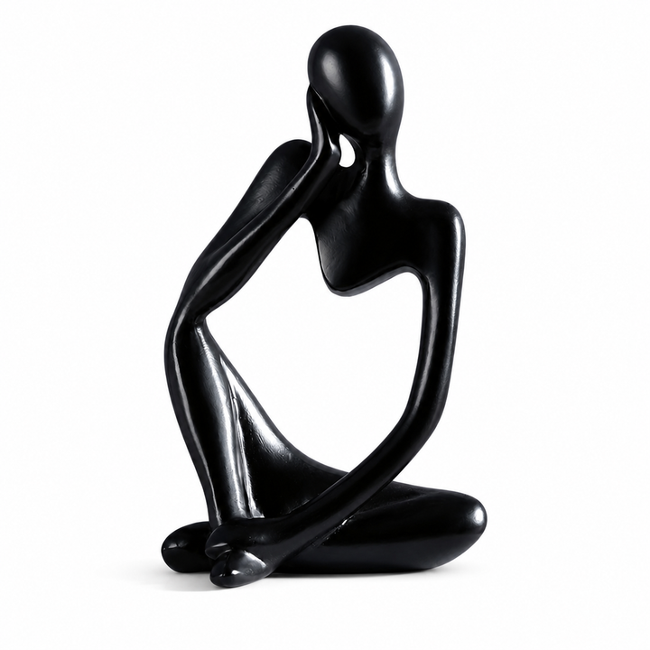 Chique abstract beeldje voor op tafel, boekenplank of bureau; een sfeervolle interieur eyecatcher.