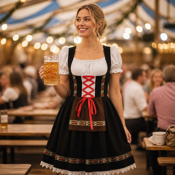 Hoogwaardige traditionele Oktoberfest dames dirndl jurk met fijne afwerking en elegant ontwerp voor comfort.