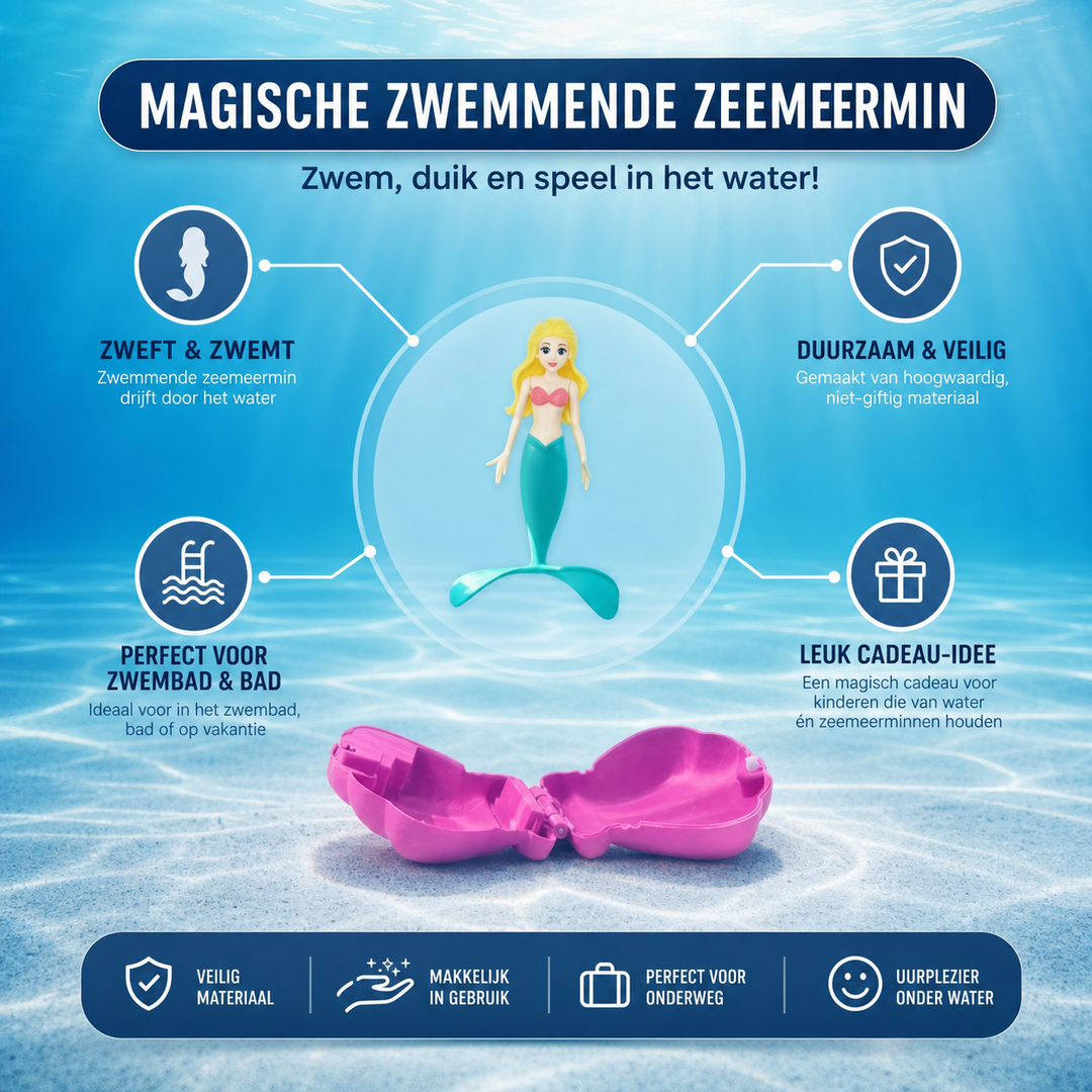 Glanzend zeemeermin schelp schat speelgoed, stimuleert fantasie en onderwater avontuur voor jonge zwemmers.