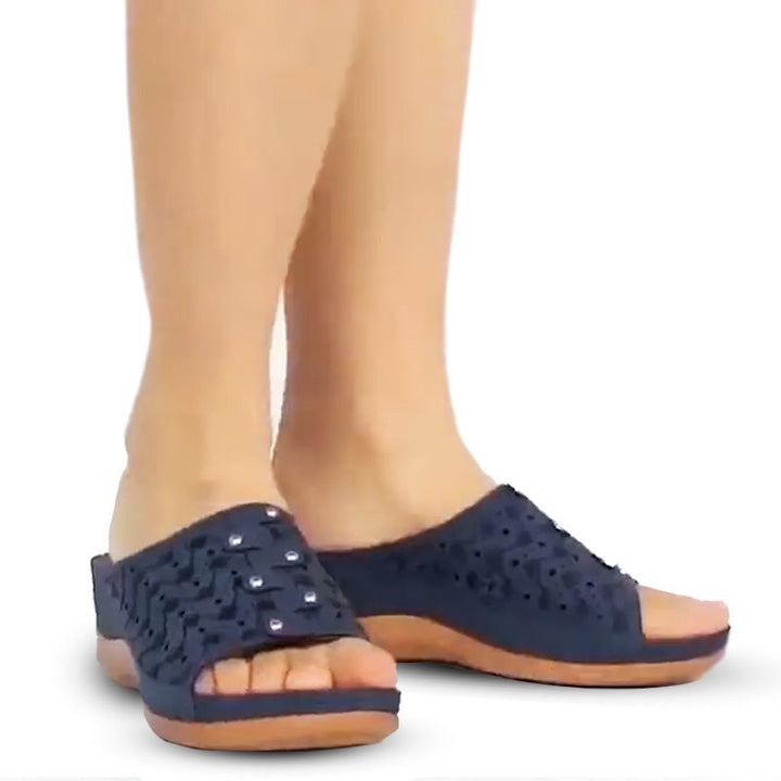 Dames orthopedische sandalen ter verbetering van de houding en voor comfortabele voetondersteuning.