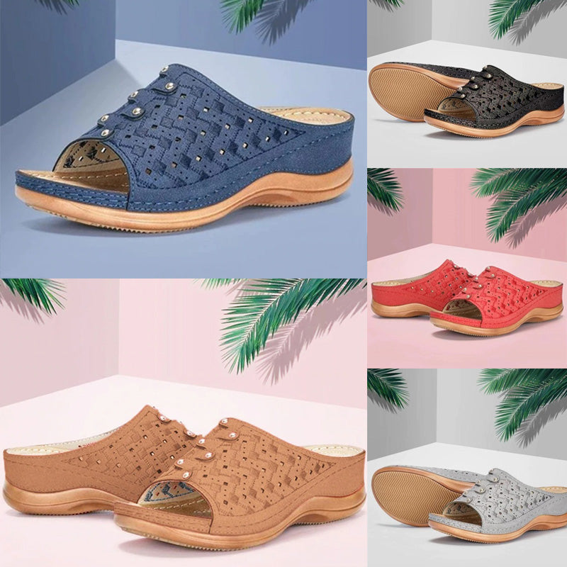 Comfortabele orthopedische dames sandalen met voetondersteuning, ideaal voor gezondheid.