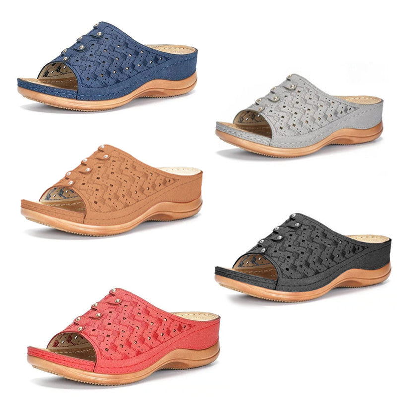 Veelzijdige orthopedische dames sandalen, perfect als zomerschoenen en voor voetgezondheid.
