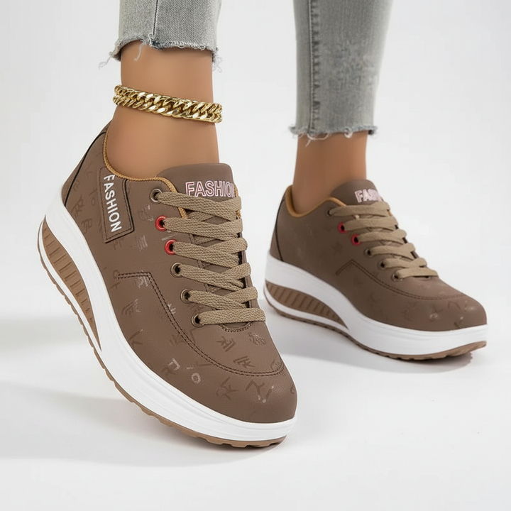Dames orthopedische sportschoenen Amelie, ideaal voor wandelen en actieve levensstijl met air cushion.