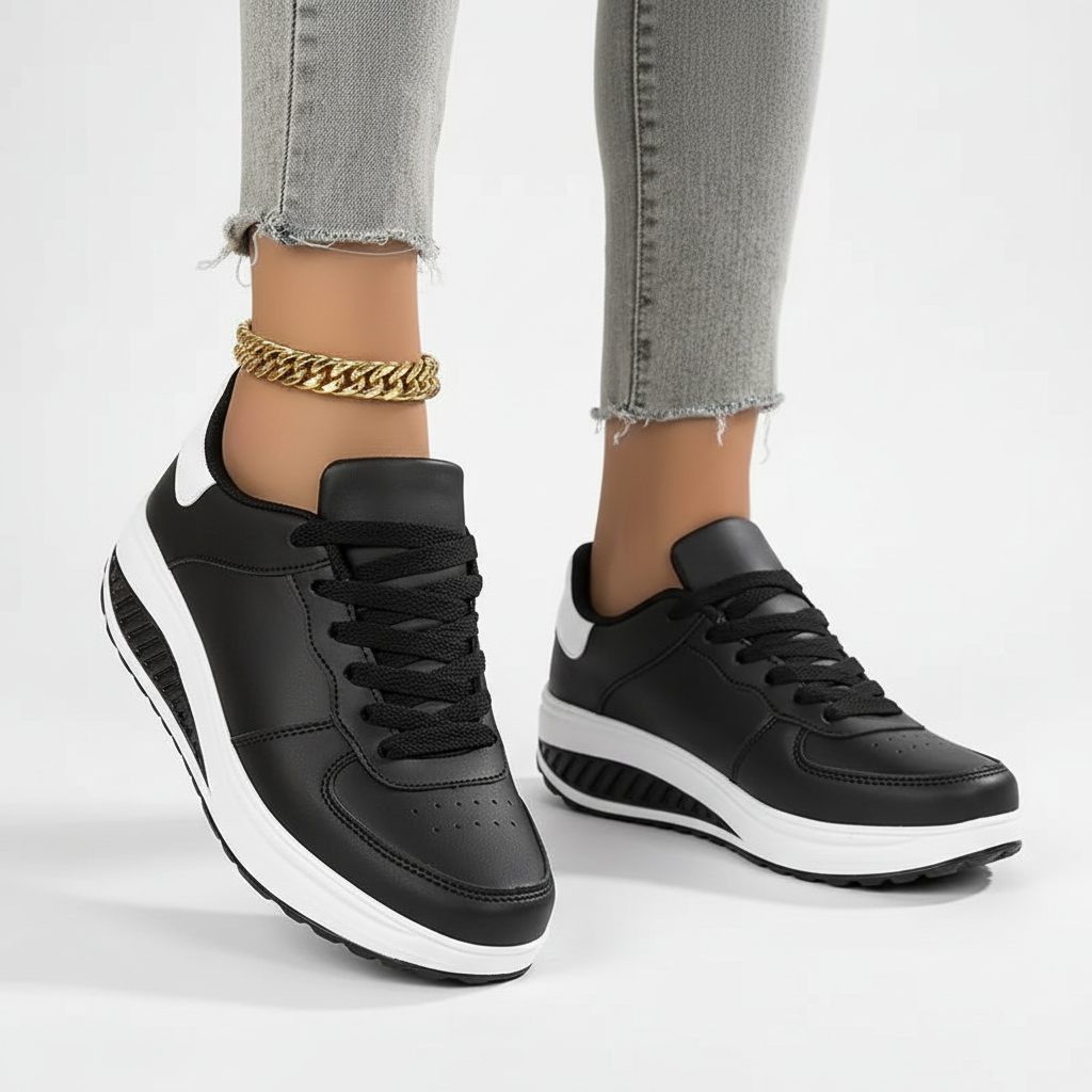 Comfortabele dames sneakers Amelie, met orthopedische voetondersteuning voor actieve dagen.