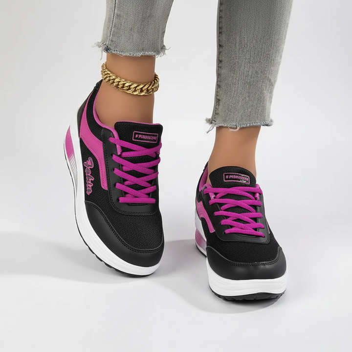 Dames walking schoenen Amelie met air cushion zool voor demping en superieur loopcomfort.