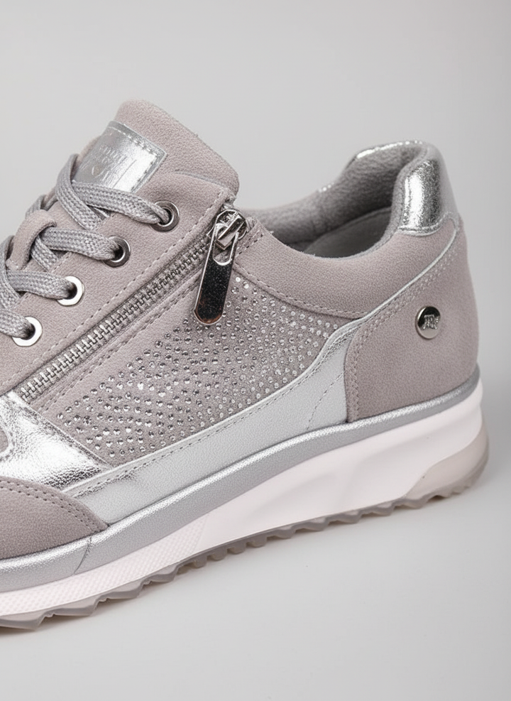 Groene mode sneakers voor dames, orthopedisch en stijlvol, ideaal voor langdurig comfort.