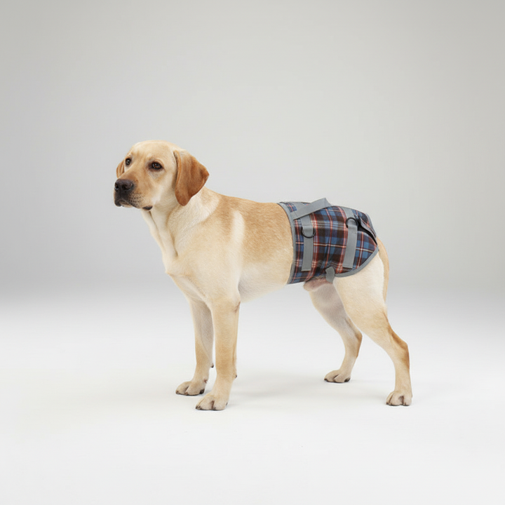 PawRelief orthopedisch honden harnas voor achterpoten; verhoogt mobiliteit en biedt comfortabele ondersteuning.