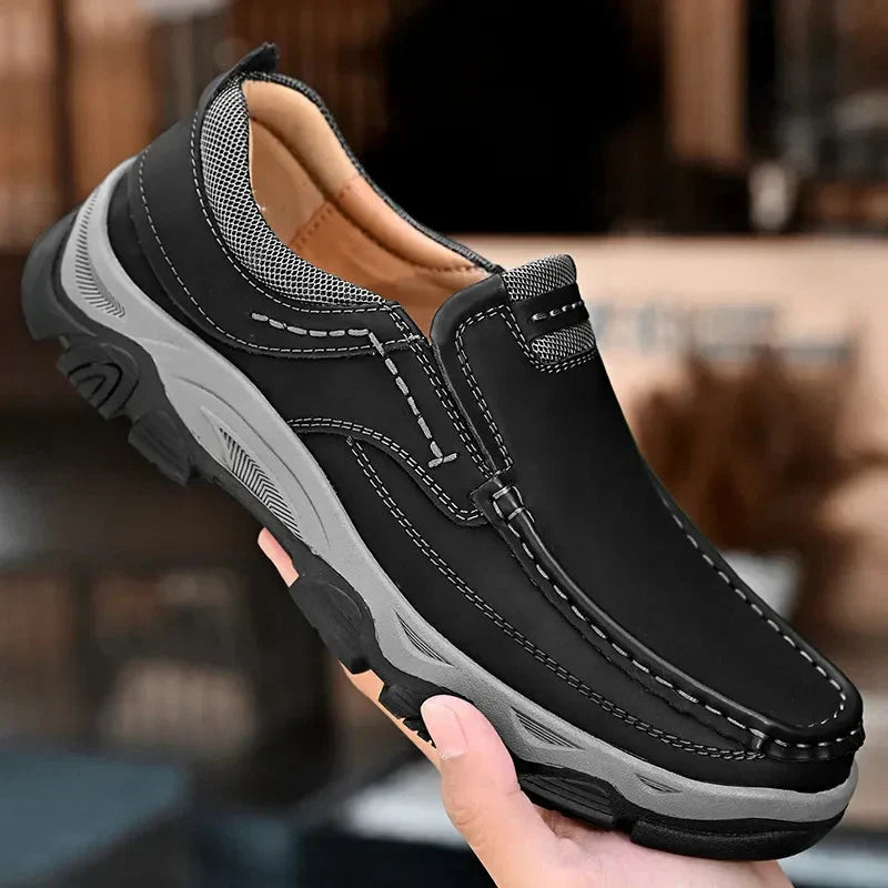 Lucas vegan leer herenschoenen: orthopedisch comfort en duurzame stijl voor mannen, casual en net.