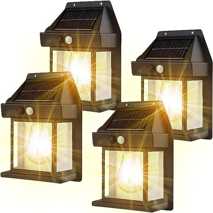 Stijlvolle Solaris solar buitenlamp, perfecte weerbestendige tuinverlichting op zonne-energie.