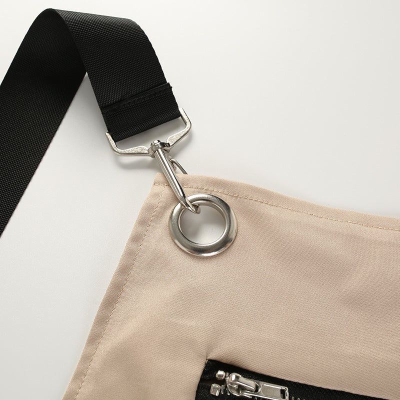Trendy beige dames overall Marit, casual cargo tuinbroek voor mode & comfort.