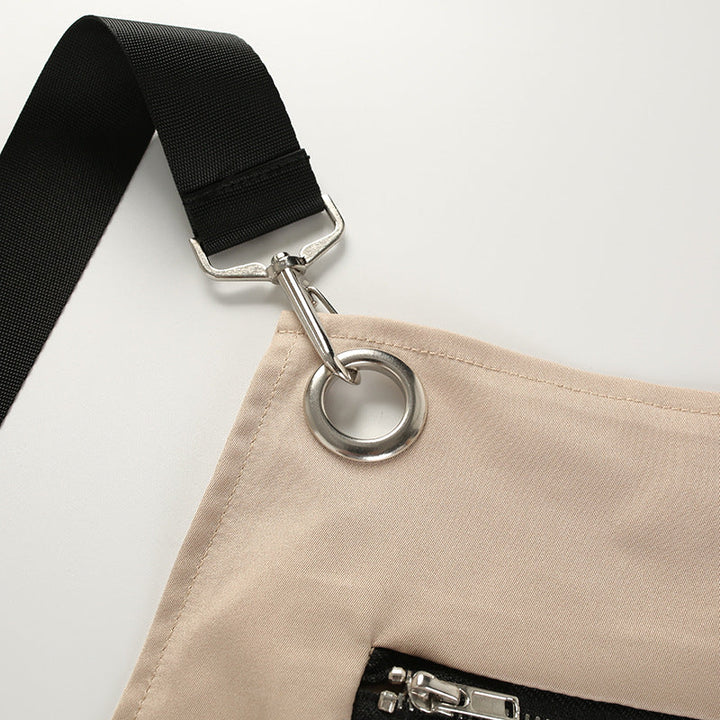 Trendy beige dames overall Marit, casual cargo tuinbroek voor mode & comfort.