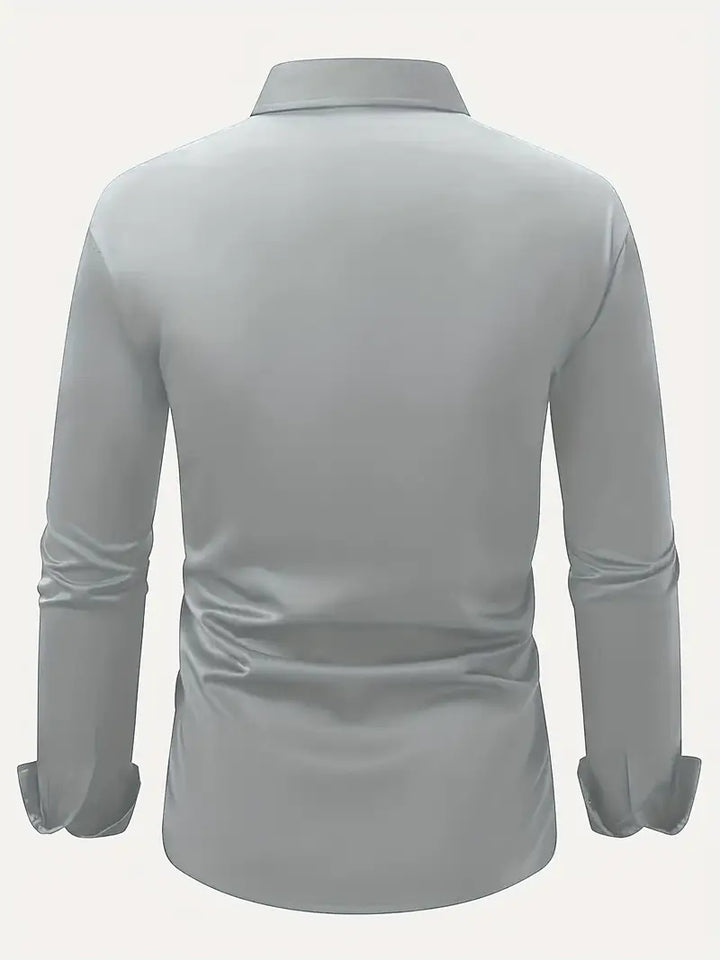 Modern heren shirt, ademend, strijkvrij en comfortabel. Een veelzijdige top voor de herenmode.
