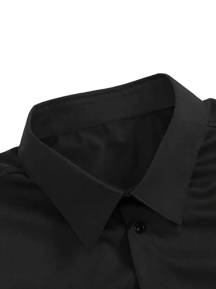 Stijlvol heren overhemd lange mouw, strijkvrij en ademend, ideaal voor een frisse, comfortabele look.