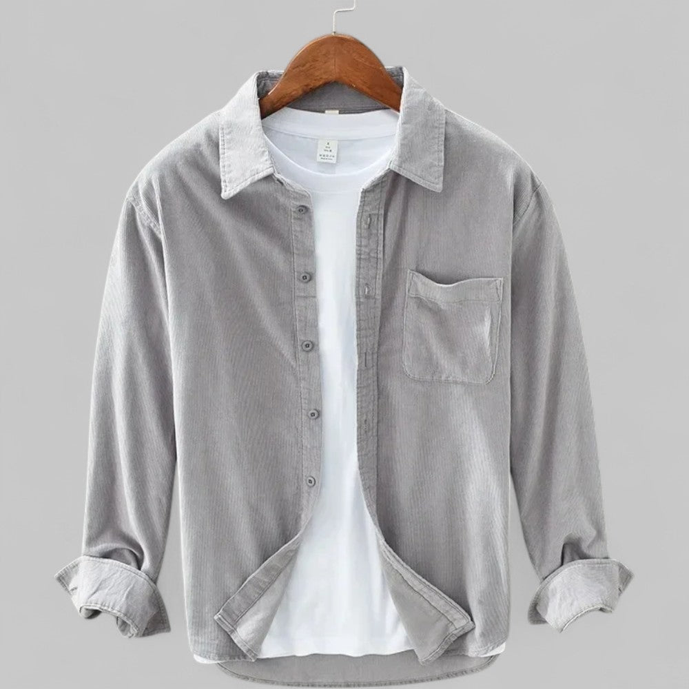 Veelzijdig herenoverhemd lange mouw, comfortabel en modieus, perfect voor dagelijks gebruik of speciale gelegenheden.