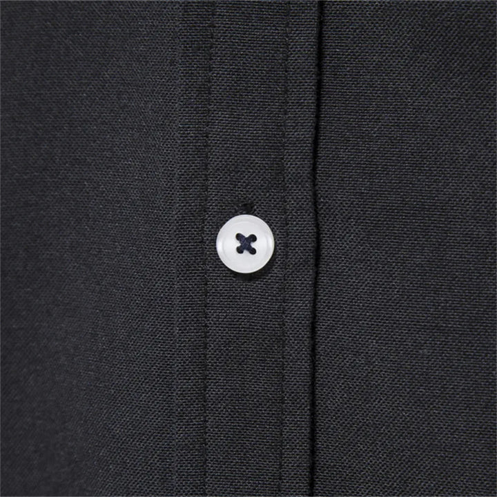 Smart casual heren overhemd met lange mouwen, perfect voor een ontspannen maar geklede look.