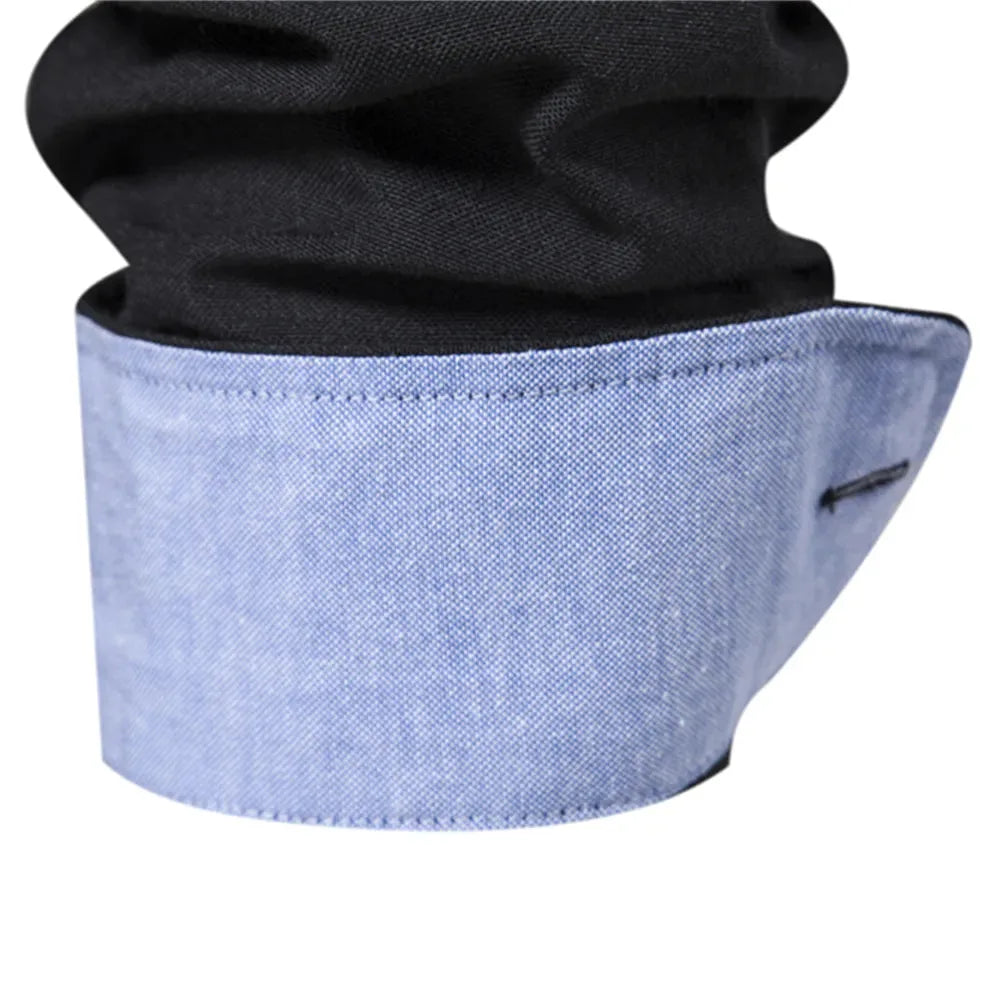 Comfortabel heren button-down overhemd met lange mouwen, een moderne pasvorm voor mannen.