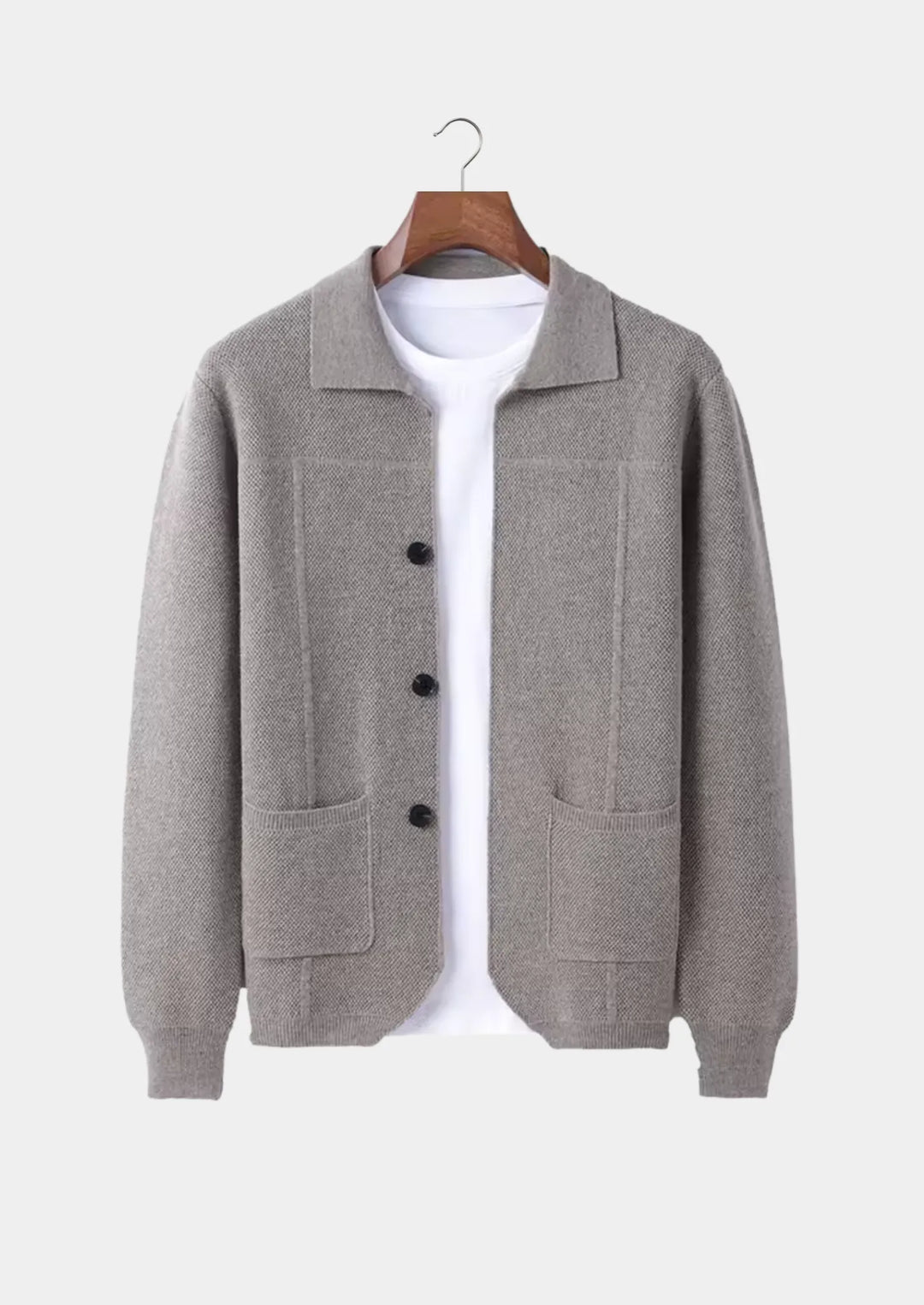 Tijdloos heren vest met knopen; warm en stijlvol voor de koudere dagen.