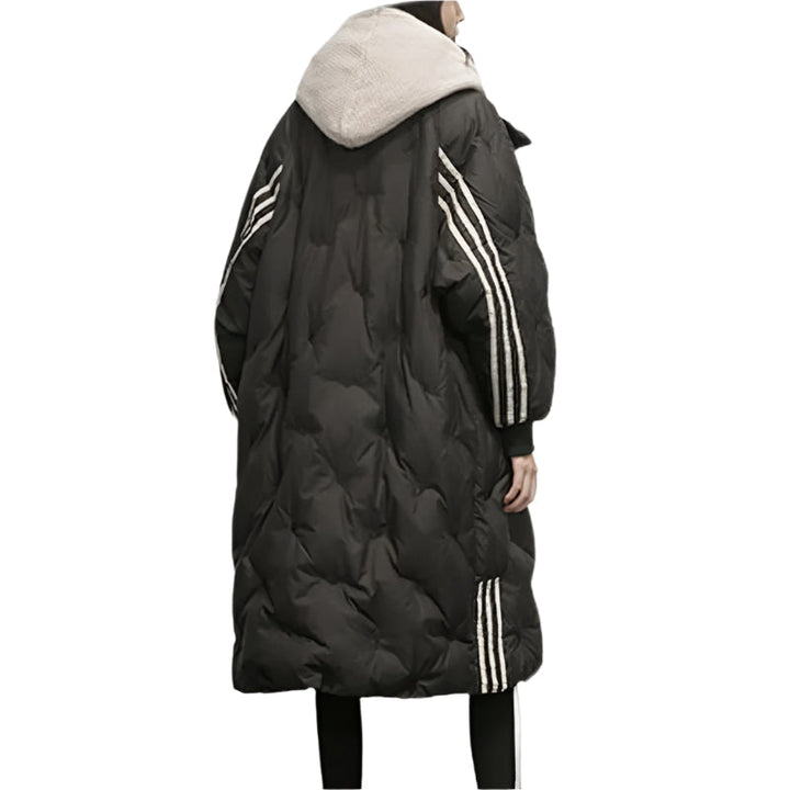 Comfortabele warme dames oversized winterjas Kimberly, gewatteerd en stijlvol, ideaal voor koude dagen.