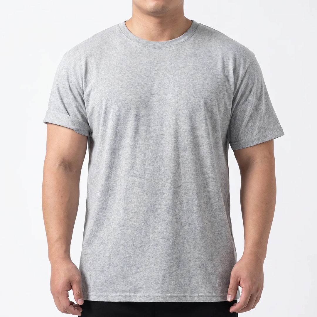 Comfortabel heren t-shirt oversized met korte mouwen, perfect voor casual, sport en grote maten.