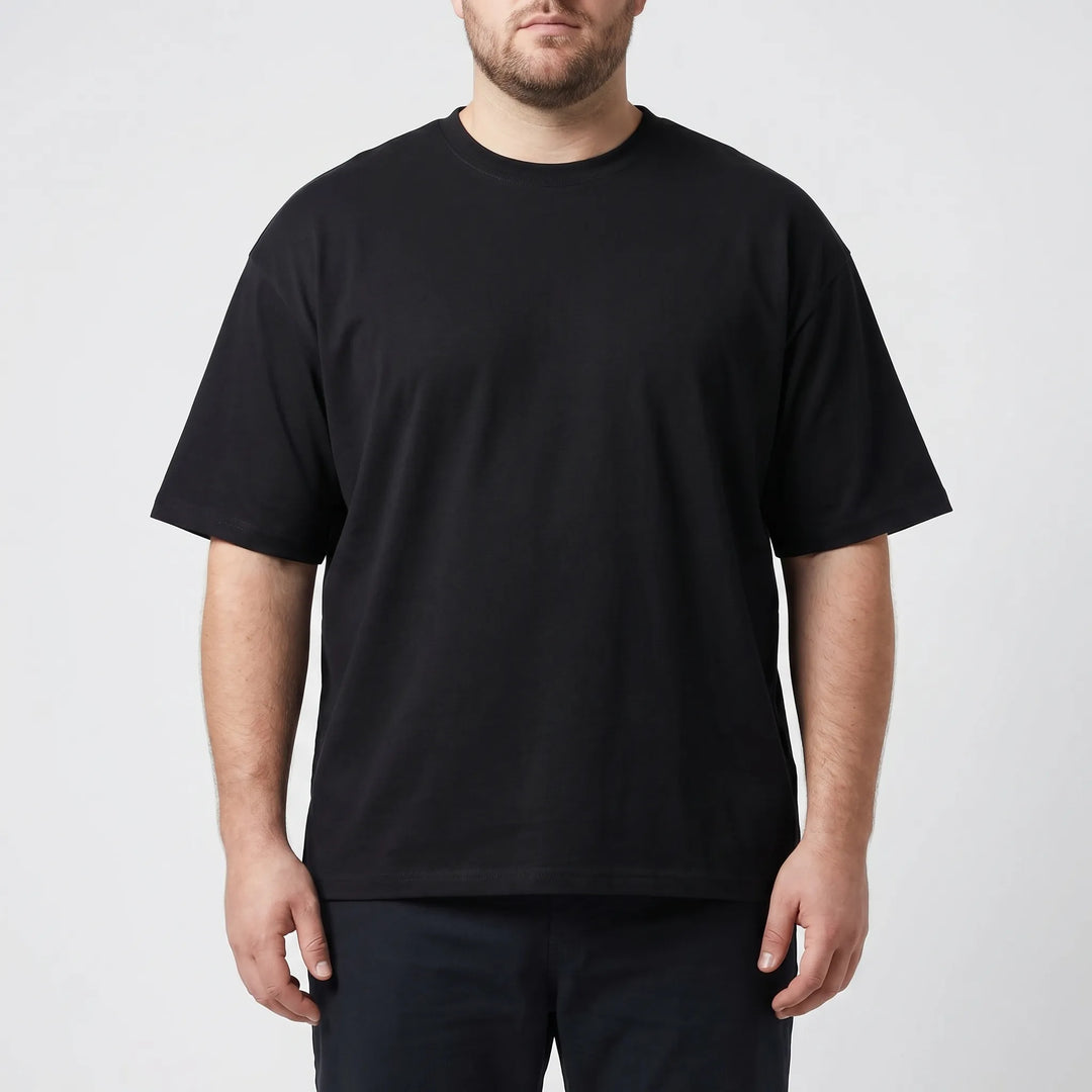 Stijlvol oversized heren t-shirt met korte mouwen, perfect voor een casual look.