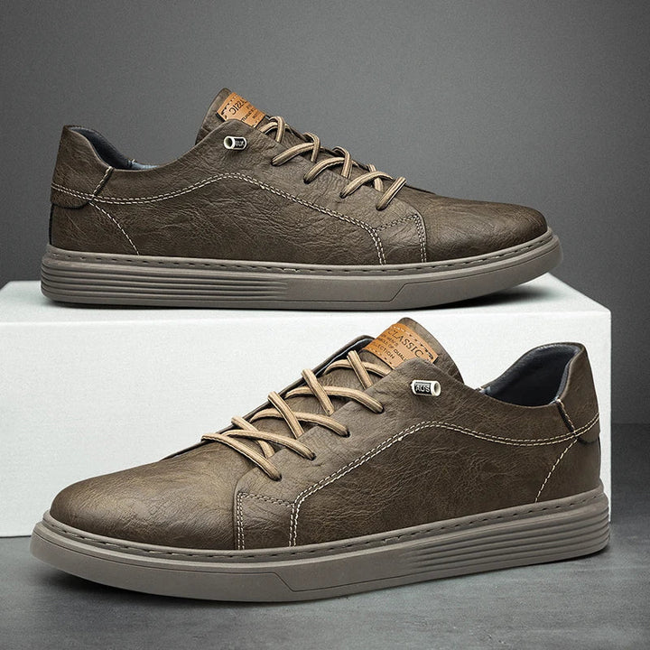 Modieuze witte heren Oxford sneakers van leer met comfortabele pasvorm, perfect voor elke dag.