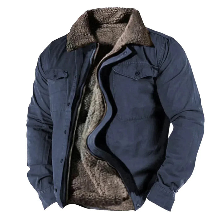 Comfortabele herenwinterjas Noah met warme voering. Perfecte casual outdoor jas voor de wintermaanden.