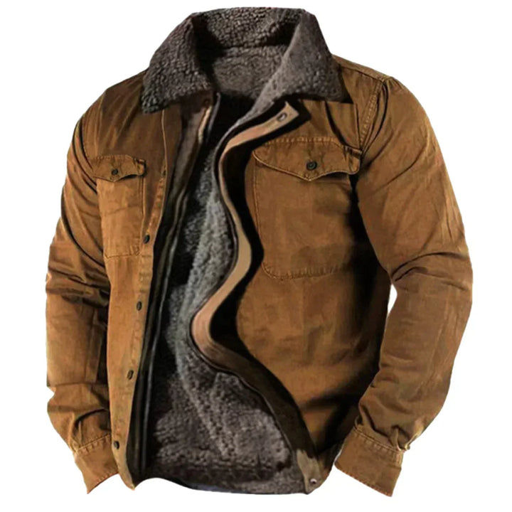 Warme gevoerde herenwinterjas Noah, ideaal voor de winter. Stijlvol, comfortabel en trendy winterkleding.