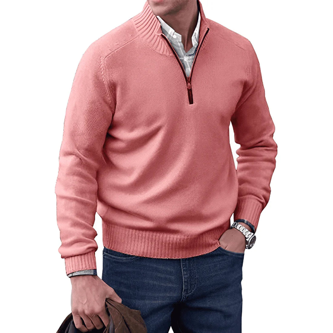 Zachte comfortabele heren ritstrui, essentiële top voor elke man. Veelzijdig en stijlvol.
