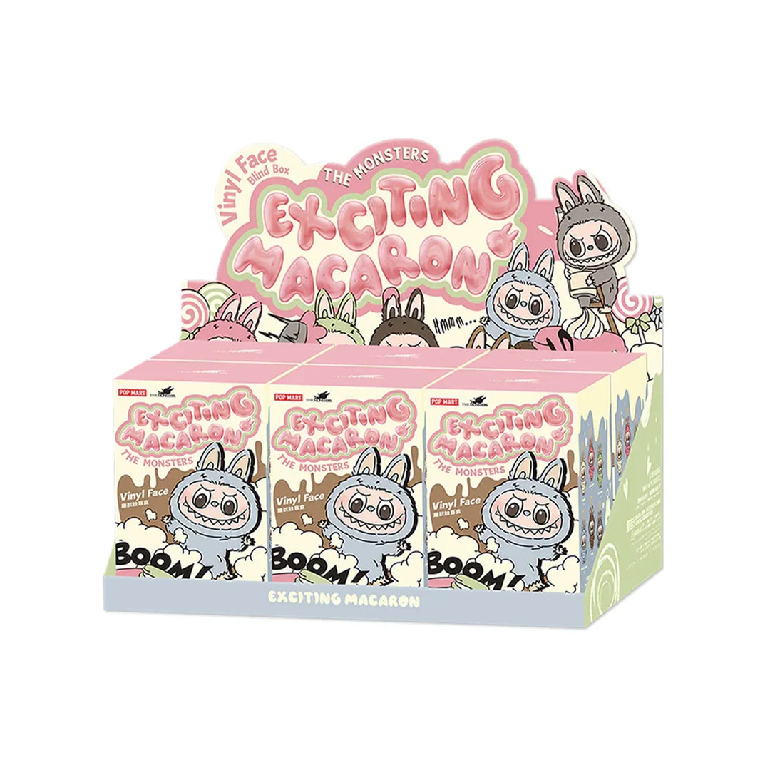 Unisex Macaron Monster verzamelfiguur uit limited edition blind box set. Pastelkleurig kunstfiguur, ideaal voor collectors.