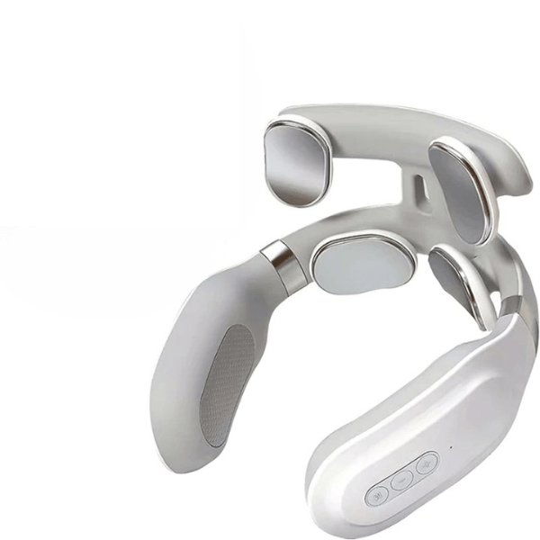 Gezondheid en welzijn: nekmassager met warmtefunctie en vibratie voor spierontspanning en fysiotherapie.
