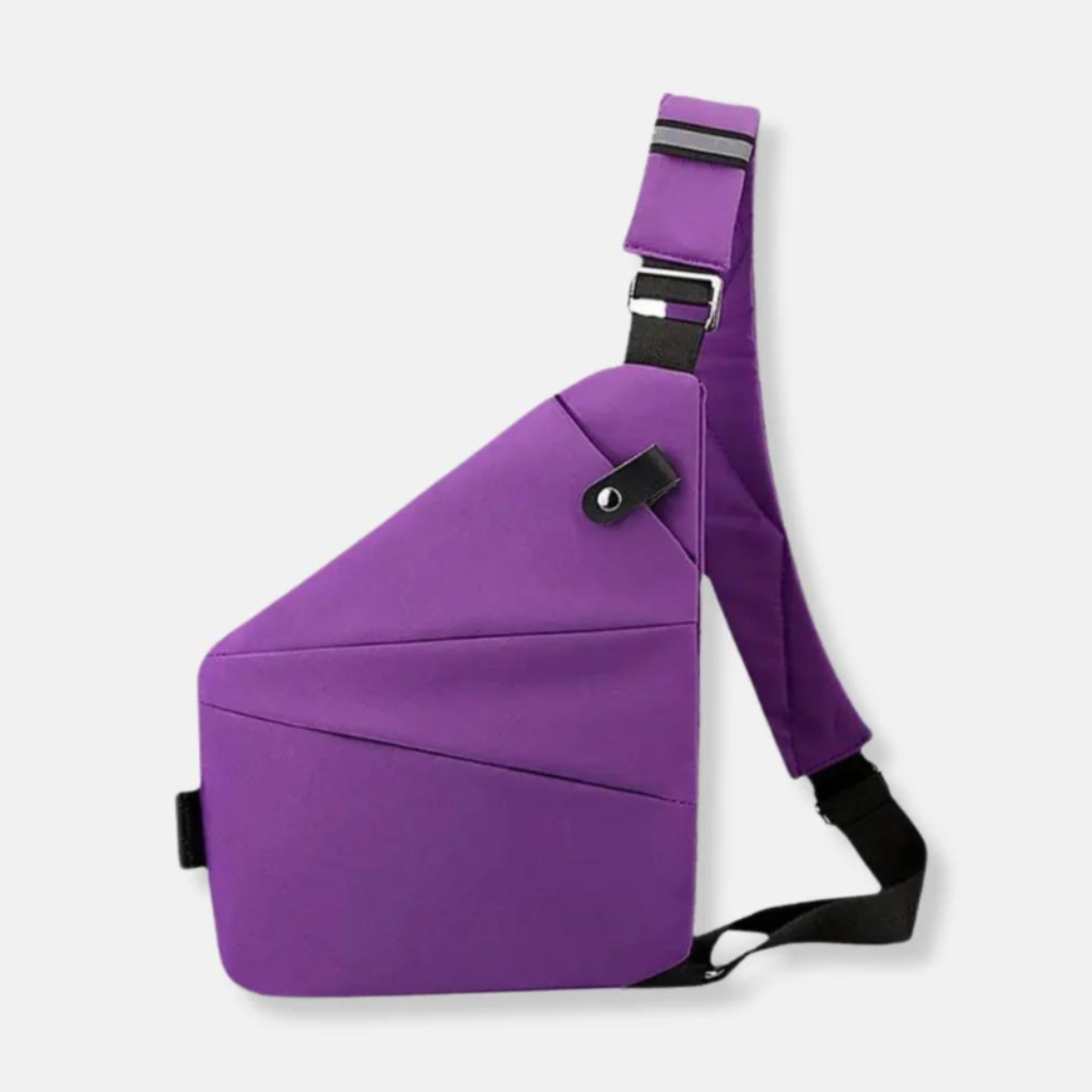 Stijlvolle crossbodytas voor heren en dames, veilig tegen diefstal en RFID-scanning.