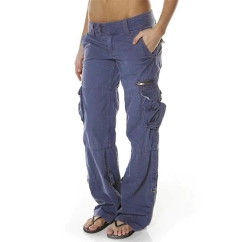 Comfortabele en veelzijdige dames cargobroek, perfect voor casual mode en dagelijks gebruik. Geschikt voor vrouw.