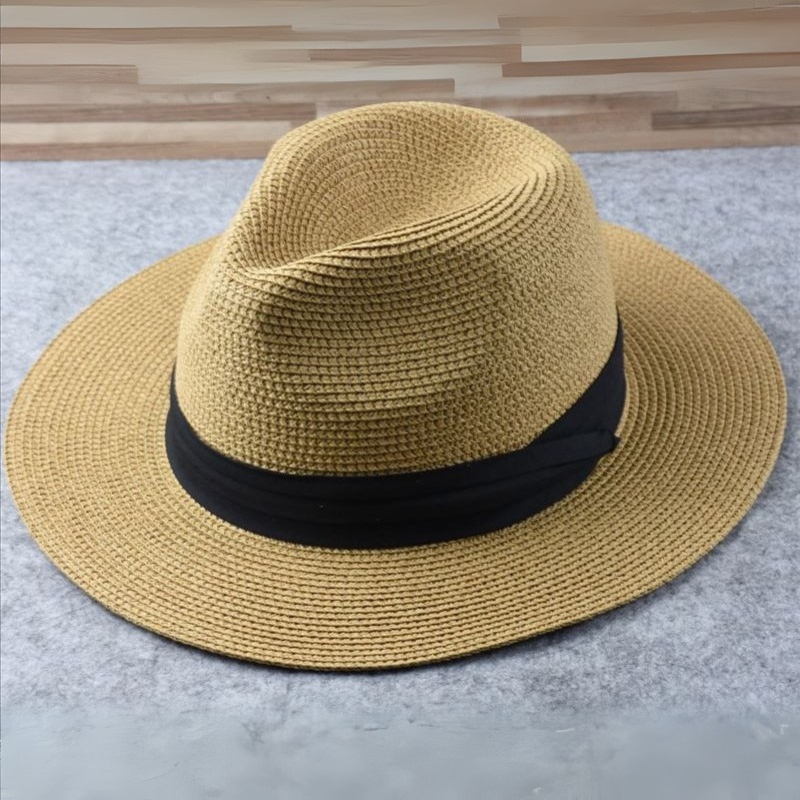 Unisex Panama fedora hoed Noah, stijlvol en luchtig voor zomerse dagen. Perfecte zonnehoed bescherming.