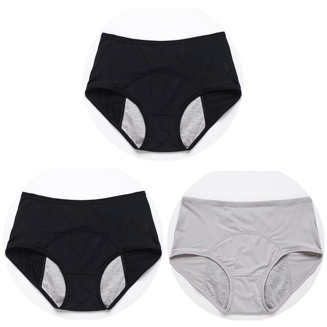 Zorgeloze bescherming met deze ademende dames lekvrije menstruatieslipjes. Comfortabel en hygiënisch.