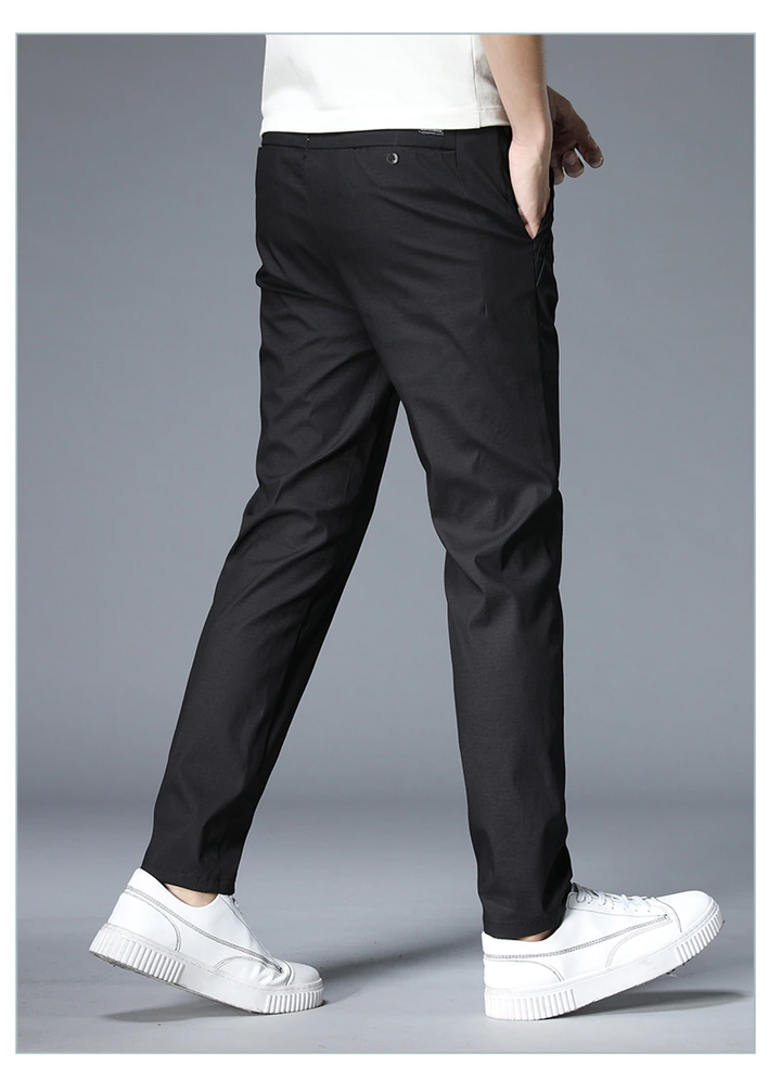 Stijlvolle herenbroek, slim fit design met ultieme stretch voor een moderne casual look.
