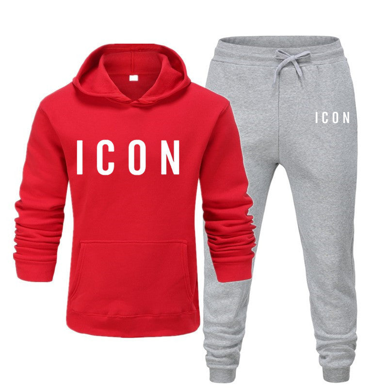 Detailfoto van de comfortabele hoodie uit de heren loungewear set Callum.
