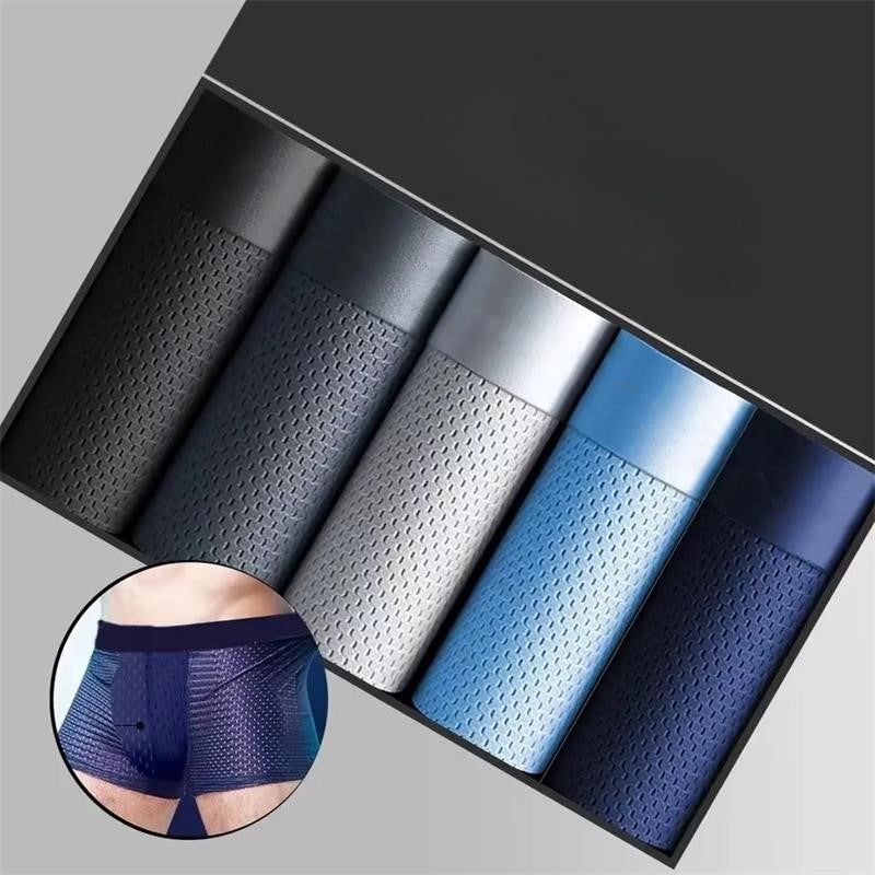 Ademende mesh boxershorts voor mannen, zacht en flexibel, perfect comfort in dit 5-pack.