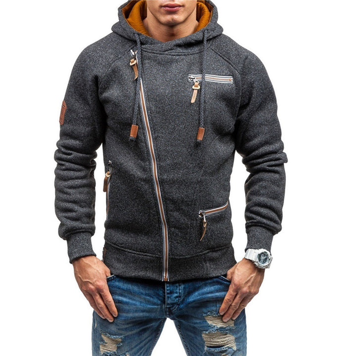 Heren casual hoodie met praktische zakken, ideaal voor comfortabele vrijetijdskleding.