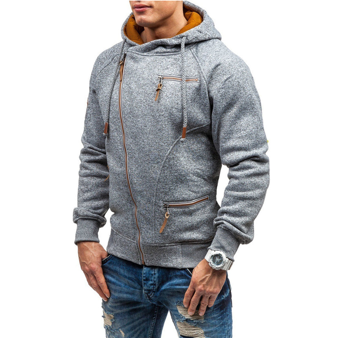Heren casual hoodie: comfortabele pasvorm met handige zakken voor dagelijks gemak.