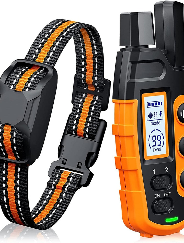 Verstelbare hondentrainingshalsband in blauw, met focus op comfort en maximale controle tijdens oefeningen.