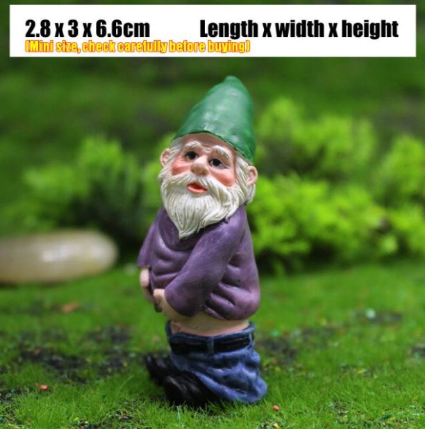 Karakteristiek dronken kabouter design, een grappig hars tuinbeeld en leuke interieurdecoratie.