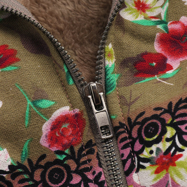 Comfortabele en elegante lange dames winterjas Seraphina met zachte teddy capuchon, ook in grote maten.