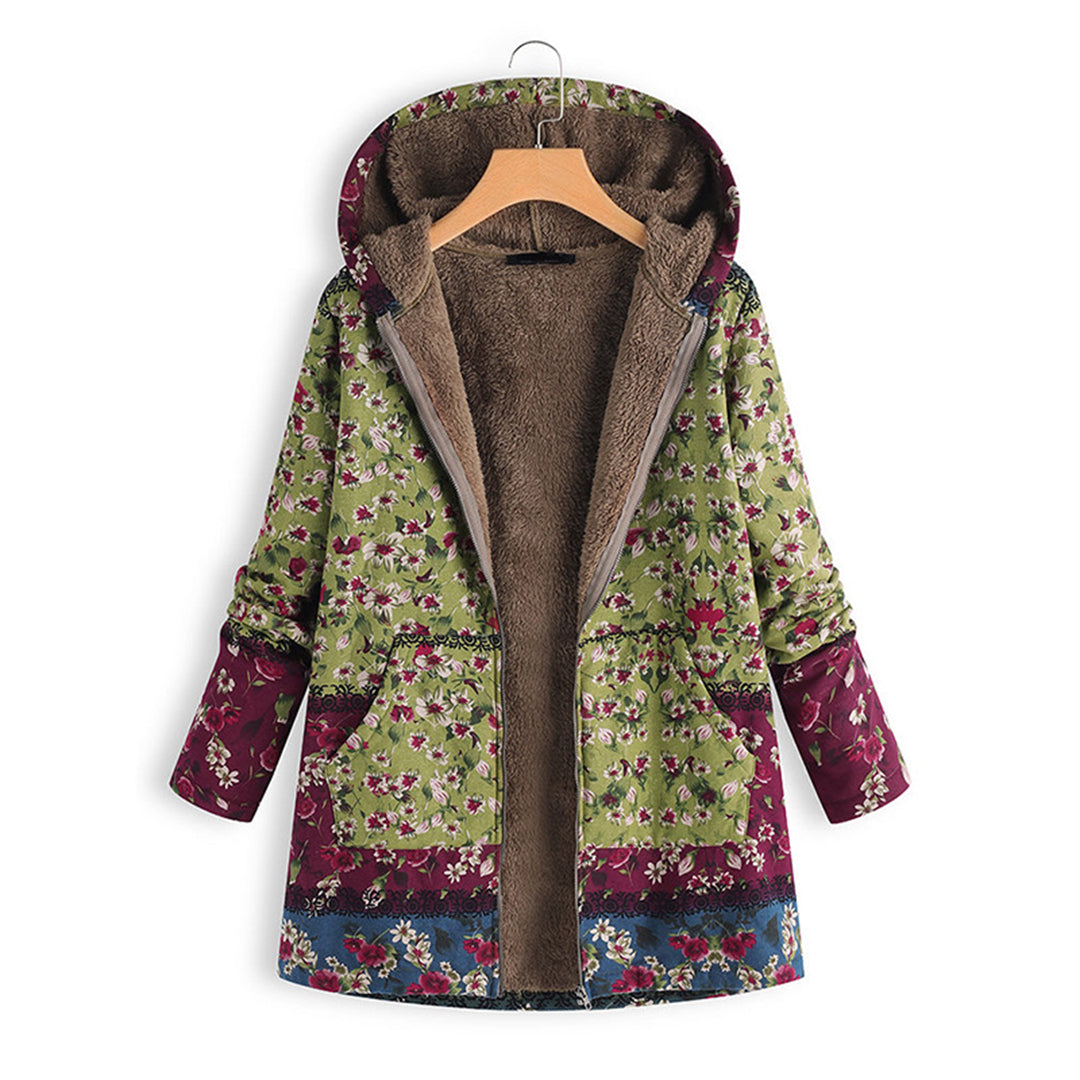 Comfortabele lange teddy jas voor dames, Seraphina model, met warme capuchon, perfect voor de winter.