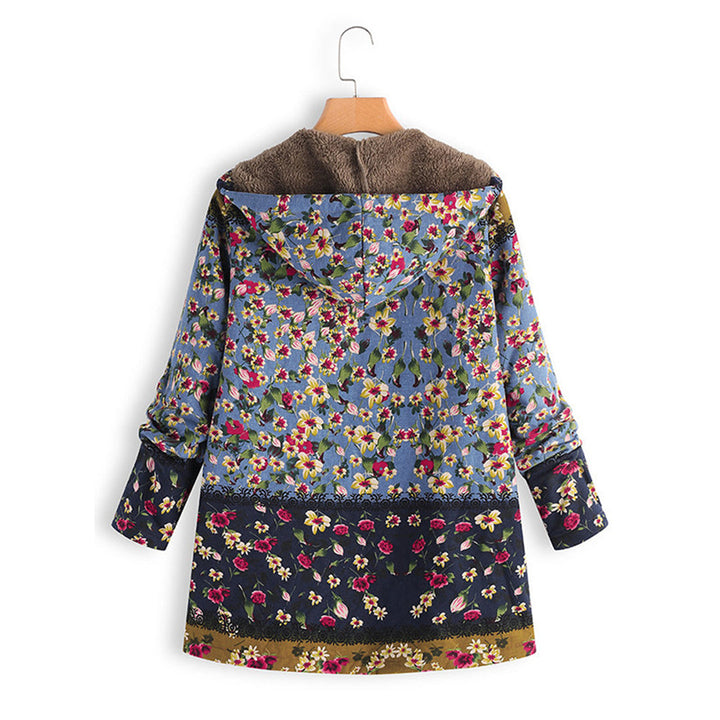 Lange dames winterjas Seraphina, een warme teddy jas met capuchon, comfortabel en modieus voor elke vrouw.