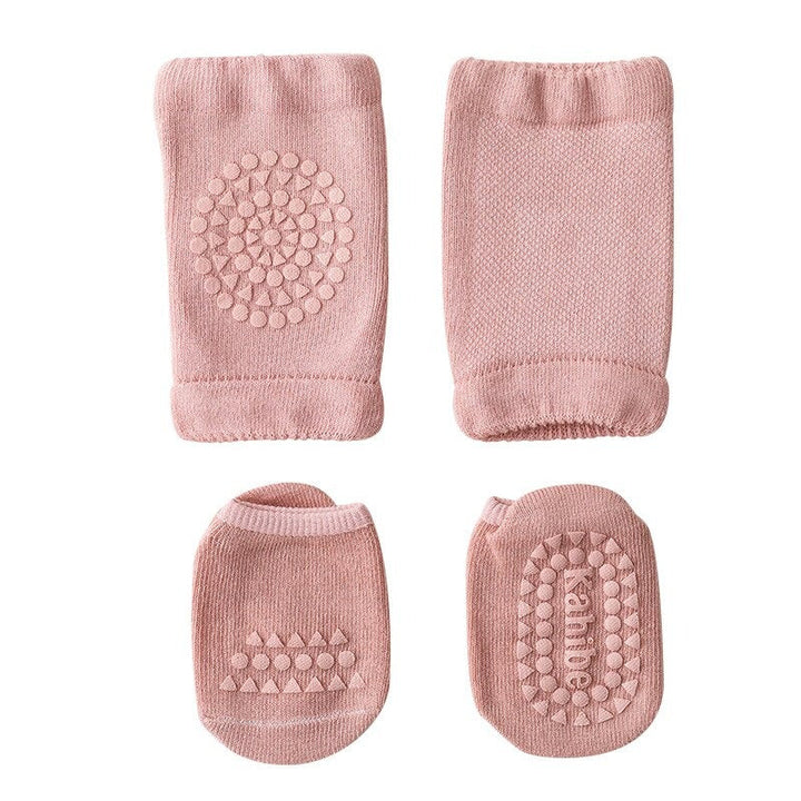 Essentiële baby accessoire: anti-slip kniebeschermers voor veilige en comfortabele kruipavonturen van je kind.