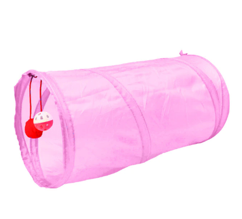 Duurzame kattenspeeltunnel van nylon voor interactief speelplezier; een must-have kattenaccessoire.
